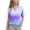 Purple, variant on Feancey Boys Girls Henley Shirts 2025 Dressy Trendy Gradient Printed T-Shirts Short Sleeve Tops Toddler Kids Casual V Neck Button Blouse Summer Sales Hot Pink 9Years