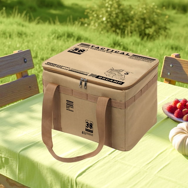 Birdeem Outdoor Folding Storage Box, Large Capacity Foldable Organizer for Camping Gear and Kitchenware, Made of Durable Oxford Cloth, Size 15x12x10 In, Portable & Collapsible Design for Easy Storage