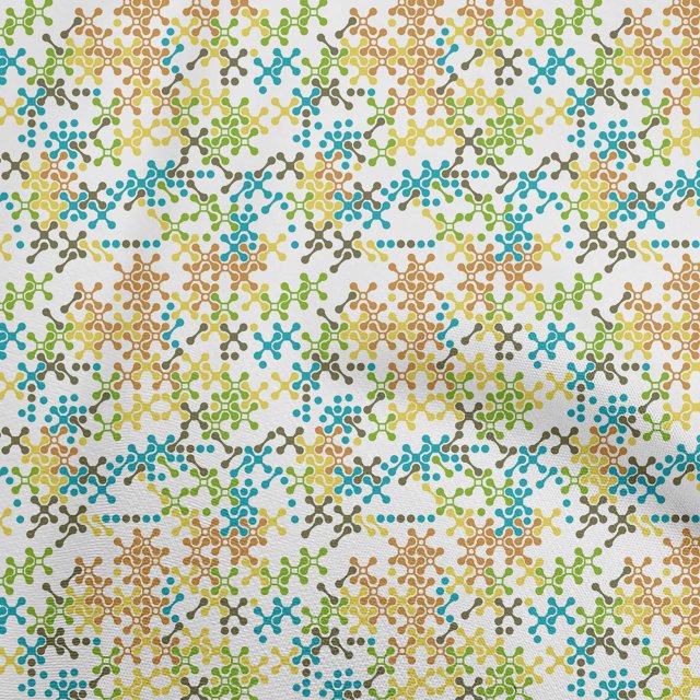 oneOone Cotton Cambric Lime Green Fabric Abstracts Sewing Craft Projects Fabric Prints By Yard 56 Inch Wide