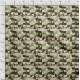 thumbnail image 4 of oneOone Cotton Cambric Blue Fabric Abstract Floral Sewing Craft Projects Fabric Prints By Yard 56 Inch Wide, 4 of 5