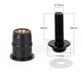 thumbnail image 3 of Pare-brise de Moto Alu M5x16mm Vis Boulon Rondelles kit Noir 10 Pack, 3 of 7