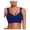 Blue, variant on Women V-Neck Solid Comfort Sports Yoga Top Traceless Camisole Underwear Bra