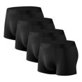 thumbnail image 1 of Plebaso Mens Boxer Briefs Stretch Comfortable Quick Dry Underwear Soft Breathable Boxers for Men (4 Pack), 1 of 2