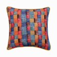 thumbnail image 1 of The HomeCentric Decorative Pillow Covers, Decorative Orange Pack of 2, 22x22 inch (55x55 cm) Throw Pillows For Couch, Burlap Checkered Cushion Cover, Checkered Pattern Modern Style Easter - Hue Check, 1 of 4