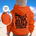 thumbnail image 2 of FAOWME Chandail à Capuchon Fille Manches Longues Sweat à Capuche Graphique Mignon Orange 5-6 Ans, 2 of 5