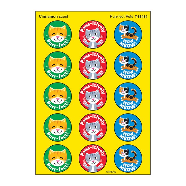 Autocollants Puants Purr-Fect pour Animaux de Compagnie/cannelle, 60 Ct.