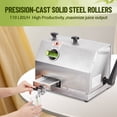 thumbnail image 4 of Kojooin Commercial Sugar Cane Juicer, Commercial Sugar Cane Press with 3 Stainless Steel Rollers, 2.4" Large Inlet, 4 of 8