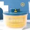 thumbnail image 2 of Rongfmy Electric Salad ner Vegetable Dryer Quick Drying Household Drainer Storage Drying Blue, 2 of 8