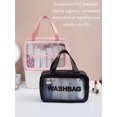thumbnail image 3 of 1pc New Arrival Large Capacity Portable Cosmetic Bag For Travel, Waterproof And Transparent Toiletry Bag (Single Sale), 3 of 4