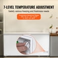 thumbnail image 4 of KFFKFF Upright Freezer, 17.2 Cu.ft / 488 L Spacious Deep Freezer & 4 Detachable Baskets, Independent Top Opening Door Commercial Chest Freezers with Secure Lid, 7-Level Temperature Modification, 4 of 9