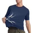 thumbnail image 1 of AherBiu Mens Tee Shirts Crewneck Stretch Quick Drying Outdoor Lightweight Performance T-Shirts, 1 of 4