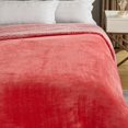 thumbnail image 4 of Cozy Tyme Urima Fuchsia Flanelle Réversible Sherpa Jeter Couverture - Super Doux, Confortable, 90 "x 90", 4 of 10