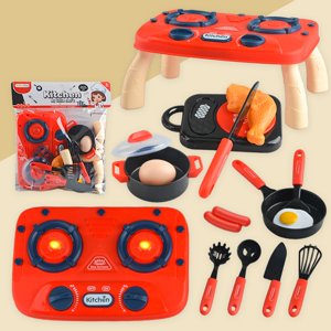 Pretend Play Toys,Pretend Play Sets,Christmas Pretend Play Toys for Girls,Education Toys,Monsori Toys,Children's Play Home Kitchen Toy Set Simulated Cooking and Cooking Girl Baby Cutlery Table