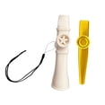 thumbnail image 4 of Milaget Flûte Kazoo Cadeaux de Fête Facile à Apprendre Bouche Kazoo pour Enfants Spectacle Blanc et Or, 4 of 9