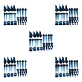 thumbnail image 3 of Decodeary 36 Pcs Jauges d'Oreille Kit d'Étirement Plugs 14G-00G Rallonges à la Mode et Confortables Bleu Foncé 36 Pcs 5Ensemble, 3 of 6