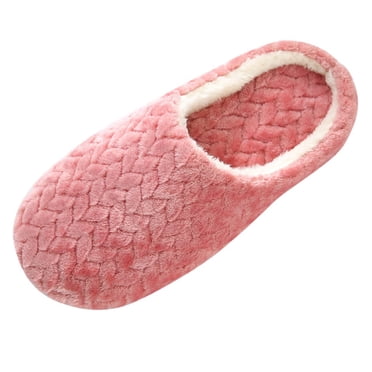 jovati Pantoufles pour Femmes à Enfiler Antidérapantes Fleur Chaussures d'Intérieur Décontractées Pantoufle de Neige
