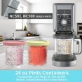 thumbnail image 3 of Compatible With Ninja Nc501 Nc500 Series Creami Deluxe Ice Cream Makers, Creami Pint Containers With, 3 of 5