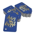 thumbnail image 2 of Inkdotpot Gold Foil Paper Hang Tags Merry And Bright Christmas Favor Tags 100 Pieces, 2 of 6