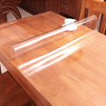 thumbnail image 4 of Clear Table Cover Protector Waterproof Plastic Table Mat Desktop Pad PVC Tablecloth for Dining Room Birthday Party Table Coffee Table Easy Clean Wipeable Large Furniture Table Cover Mat 60x96 Inches, 4 of 4