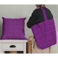 thumbnail image 5 of Soimoi Purple Rayon Fabric Triangle Art Geometric Printed Craft Fabric by the Yard 42 Inch Wide, 5 of 5