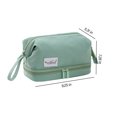 thumbnail image 3 of Dvkptbk Translucent Cosmetic Bag, Cosmetic Bag Set Frosted Translucent with Zipper Handle Portable Travel Bag, Hangable and Handy Cosmetic Bag Makeup Packages Storage & Organization, 3 of 9
