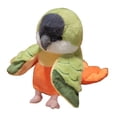 thumbnail image 4 of HILABEE Marionnette Perroquet 20cm Peluche pour Raconter des Histoires Jeu de Rôle Préscolaire Vert et Orange, 4 of 7