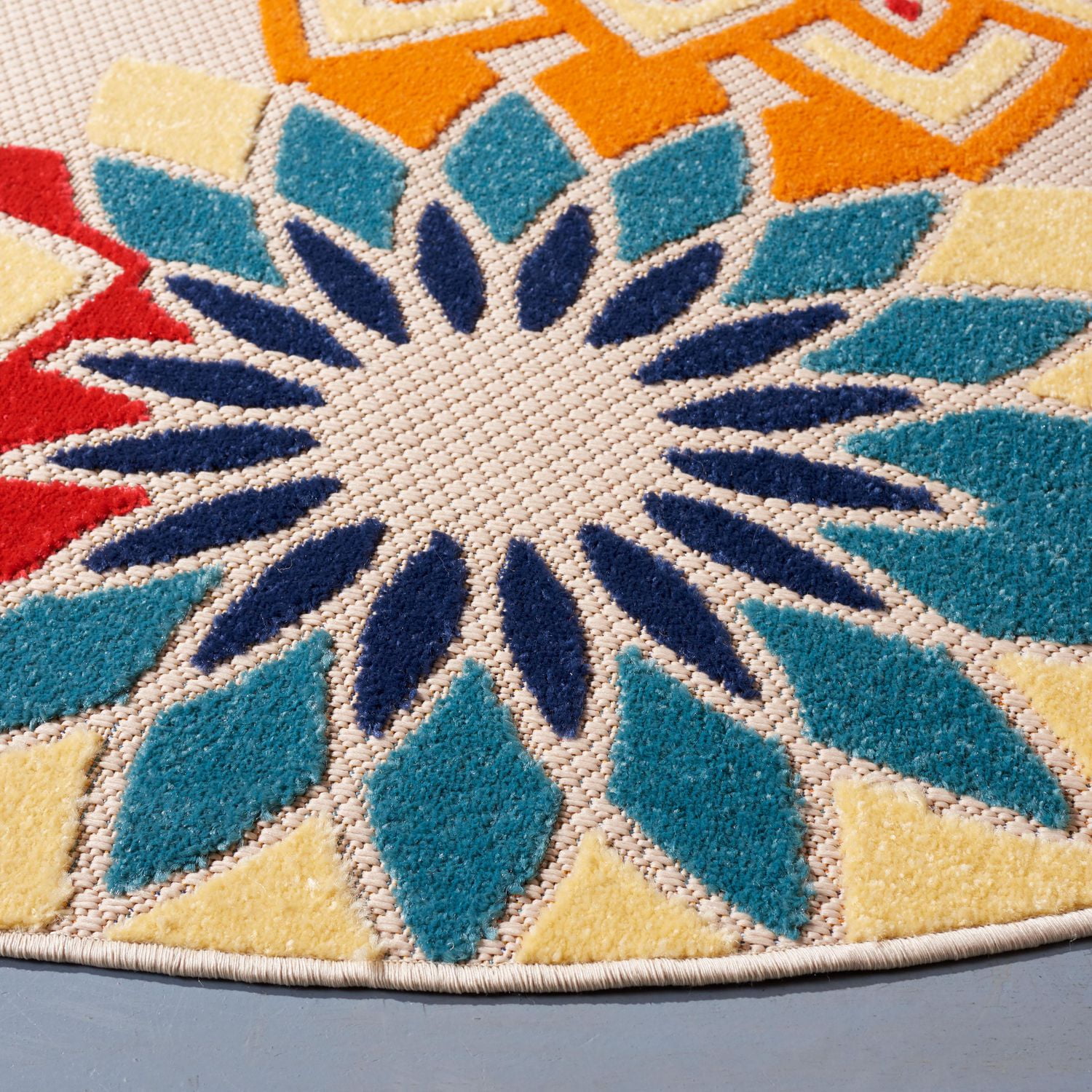 SAFAVIEH Cabana Quincy Floral Outdoor Area Rug