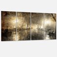 thumbnail image 3 of Design Art Night Alley with Lights Photography Landscape Canvas Print, 3 of 3