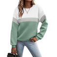 thumbnail image 2 of Kcodviy Chandail Graphique pour Femmes Imprimé Tenue Active Ensemble pour Femmes Chandail à Col Rond Décontracté Hiver Tenue pour Femmes Col Ajusté Chandail à Enfiler Hauts Chandail pour Cheveux Poitrine Décontracté Manches Longues Chandails d'Entraînement Amples Bl, 2 of 5