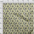 thumbnail image 3 of oneOone Rayon Olive Green Fabric Mix Ikat Craft Projects Decor Fabric Printed By The Yard 56 Inch Wide, 3 of 4
