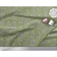 thumbnail image 3 of Soimoi Polyester Crepe Fabric Leaves & Floral Block Printed Craft Fabric by The Yard 52 Inch Wide, 3 of 3