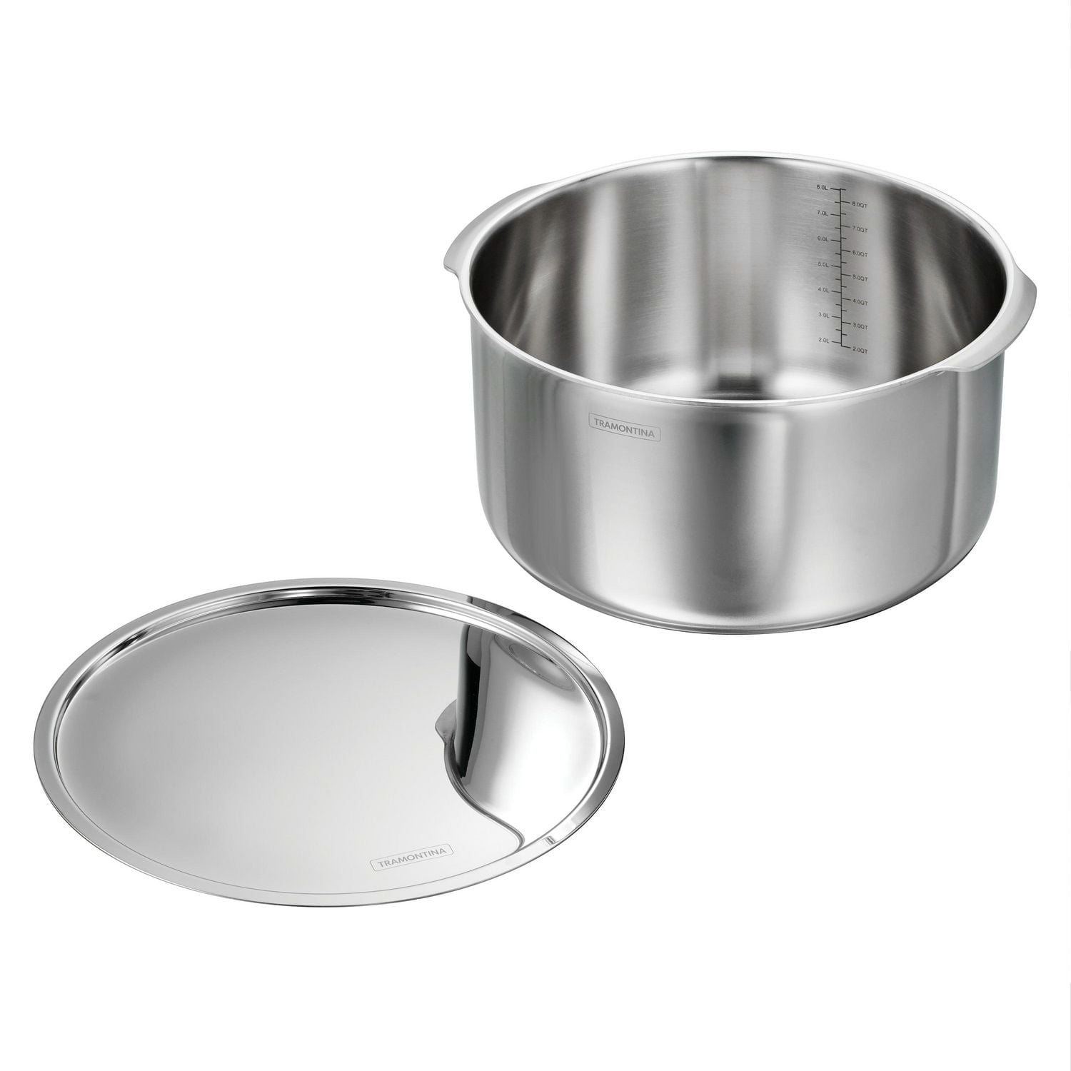 Tramontina Utsava Tri-Ply Clad Stainless Steel Covered Tope Patila