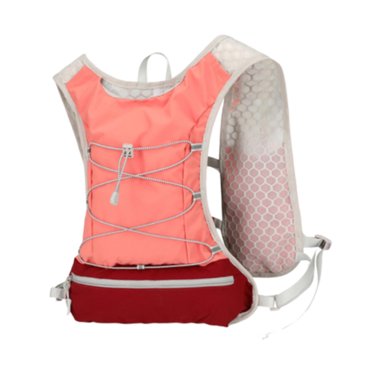 jinwen Vest Backpack Breathable Sport Bag for Mountaineering Hiking Trail Pink