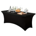 thumbnail image 1 of Table Cover Protector4Ft Table Cloth for Rectangular Fitted Events Stretch Champagne Table Covers Washable Table Cover Spandex Tablecloth Table Protector for Party Wedding Cocktail, 1 of 2