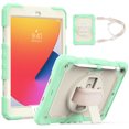 thumbnail image 1 of [Full-Body] Shock-Proof Case for Kids with [Screen Protector] [395 Rotating Hand Strap] &Stand [Pen Holder] for iPad 9.7 2017 / 2018 （Light Green）, 1 of 4