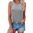 thumbnail image 4 of LSLJS T-Shirts de Mode pour Femmes, Col Rond Décontracté, Manches 3/4, Coupe Ample, T-Shirt Mignon, Haut pour Dames, Débardeurs pour Femmes, 4 of 8