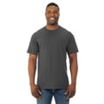 thumbnail image 1 of Fruit Of The Loom T-Shirt à Col Rond à Manches Courtes en Coton HD pour Hommes, 6TG, Noir Chiné, 1 of 5