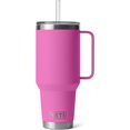 thumbnail image 3 of YETI Rambler Tasse en Paille 42 oz, Isolée sous Vide, Acier Inoxydable, Fuchsia Fleurs Sauvages, 3 of 7