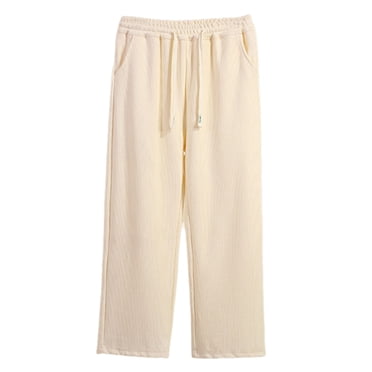 YUNAFFT 3-15 Years Girls Wide Leg Pants Solid Color Elastic Waist Droopy Casual Everyday Versatile