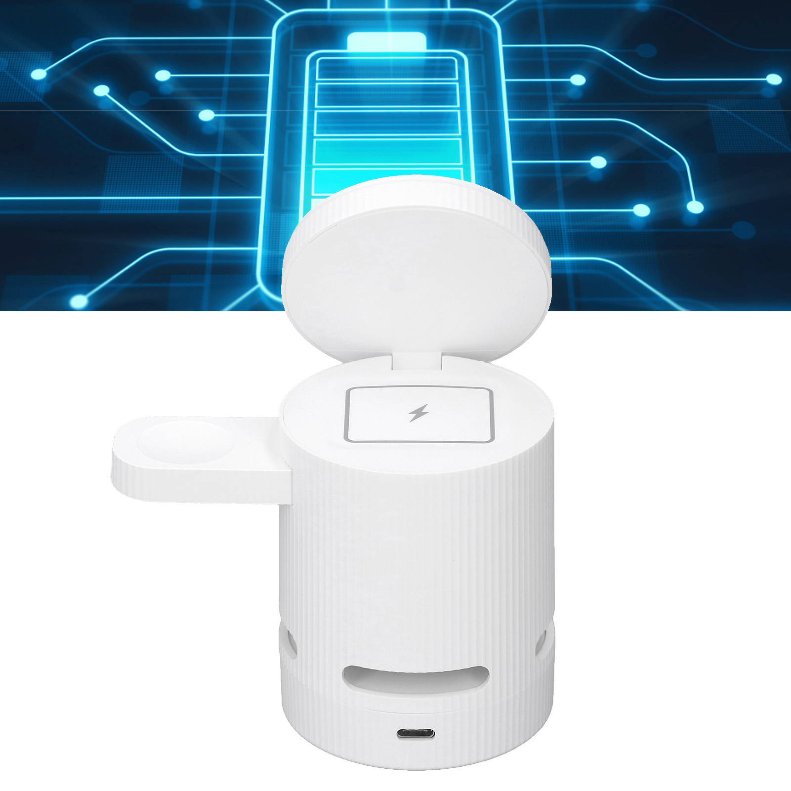 Speaker Magnetic Wireless Charger, Multifunctional  Speaker Wireless Charger Clear Sound Effect Fast  for Watch