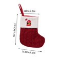 thumbnail image 3 of Vaidha Christmas Decorations Red Knitted Alphabet Embroidered Christmas Socks Colorful 26 Letter Gift Socks, 3 of 4