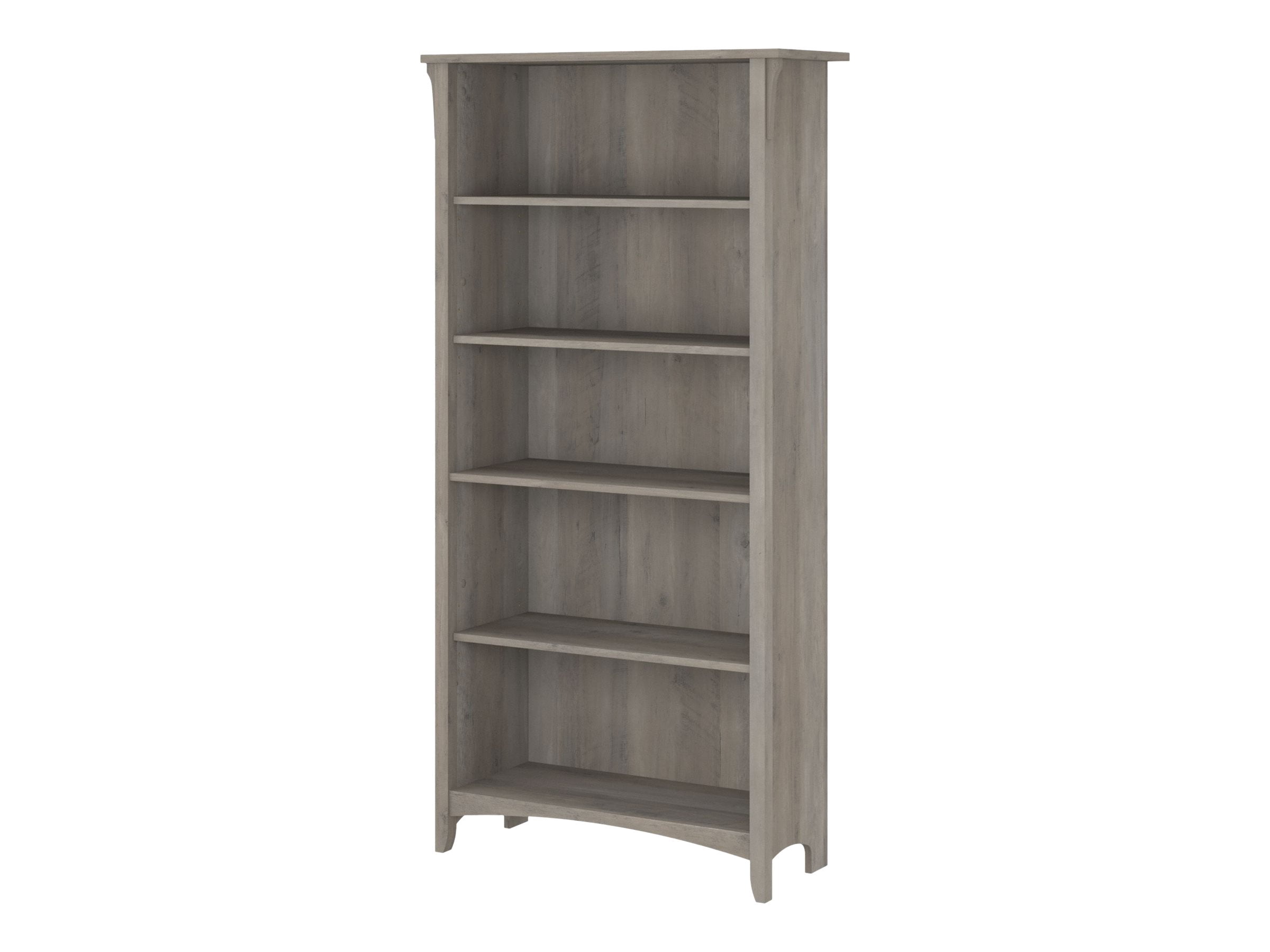 Bush Furniture Salinas Tall - Bookcase - 5 shelves - driftwood gray