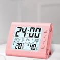 thumbnail image 2 of Lksixu Indoor Electronic Temperature Hygrometer Luminous Large Screen Digital Display Desktop Small Alarm Clock Household Temperature Hygrometer Household wet thermometer Electronics for Home Office, 2 of 6