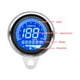 thumbnail image 3 of TopOne Motorcycle LCD Digital Meter Multi‑Functional Odometer Speedometer Tachometer RPM Fuel Level Gauge MPH KM/H, 3 of 9