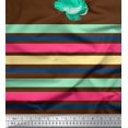 thumbnail image 3 of oneOone Cotton Flex Fabric Stripe & Floral Panel Print Sewing Fabric BTY 40 Inch Wide, 3 of 3