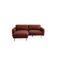 thumbnail image 1 of Get Set Style 86" Wide Convertible Sectional Sofa, Modern L Shape Couches with Left/Right Reversible Chaise, Mid-Century Sofa with Reversible Cushions (Cedar), 1 of 5