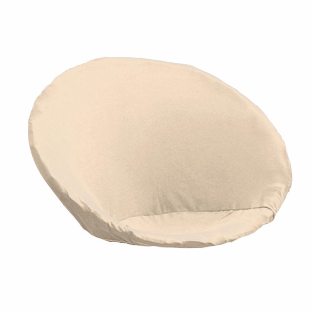 Housse de Chaise Soucoupe, Housse Extensible en Polyester pour Chaise Lune, pour Adultes Beige
