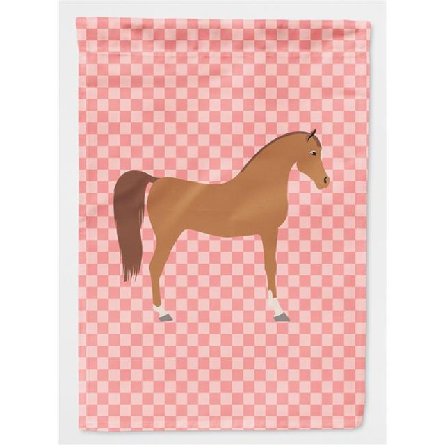 Carolines Treasures BB7911GF Cheval Arabe Rose Check Drapeau de Jardin