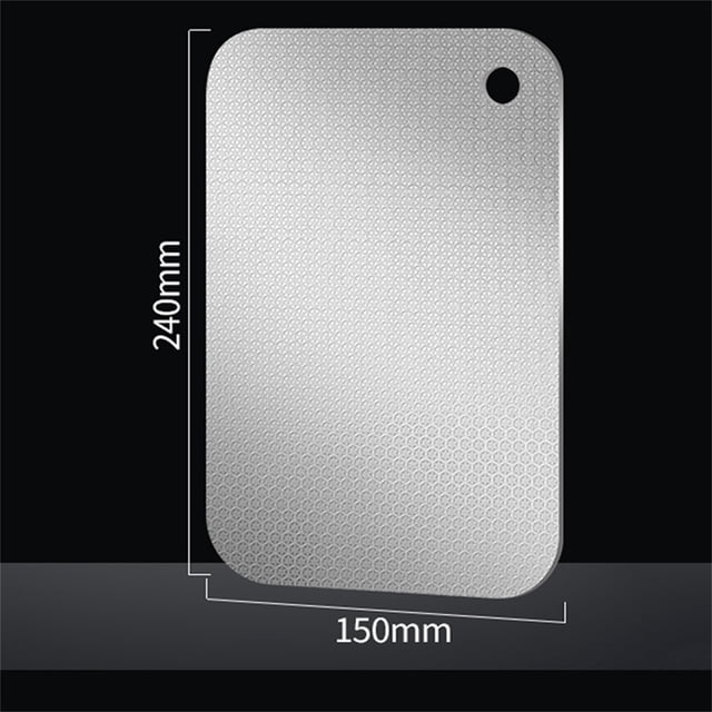 Chopping Board Double Sided Stainless Steel Kitchen Cutting Board With Hanging Hole Home Kitchen Chopping Board For Meat Vegetables Fruit