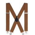 thumbnail image 1 of Men's Solid Straight Clip Adjustable X Back Vintage Suspender For Belt Loops Width 5 Cm, 1 of 3